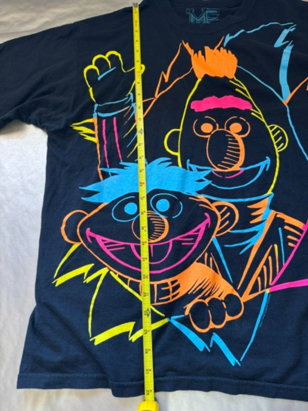 Sesame Street Bert & Ernie Neon Graphic T-Shirt XL - 2008 Mighty Fine - Picture 10 of 10